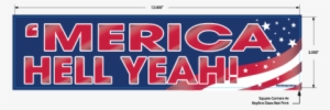 Merica Hell Yeah Decal - Decal