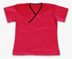 Cross Over Neck Scrub Top - Polo Shirt