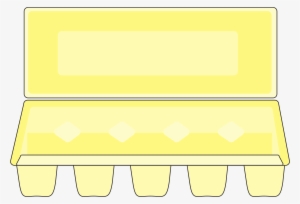 Open - Empty Egg Box Cartoon