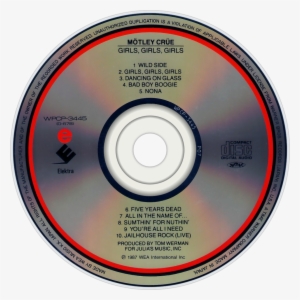 Mötley Crüe Girls, Girls, Girls Cd Disc Image - Another Place And Time