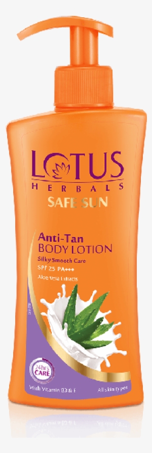 Lotus Herbals Safe Sun Anti-tan Body Lotion Spf 25 - Lotus Sunscreen Lotion
