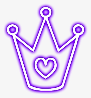 Crown Sticker - Neon Glowing Crown Png