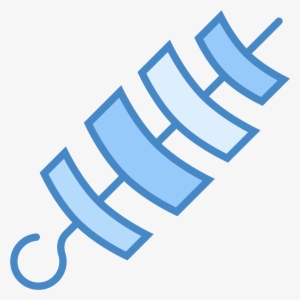 The Image Is Depicting A Kabob Or Skewered Items Of - Skewer