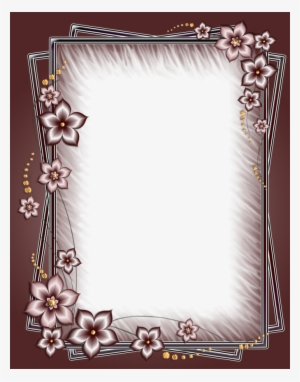 Flower Frame Png, Borders For Paper, Rose Pictures, - Png Love Frames
