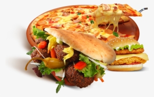 Kebab Pizza Og Hamburger