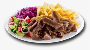 Zestawy - Kebab Na Talerzu Z Frytkami Png