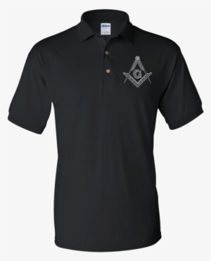 Square & Compass Polo - Navy Blue Polo Template