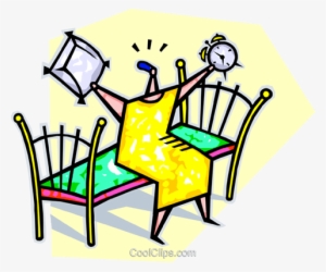 Person Sleeping In And Now Late Royalty Free Vector - Get Dressed