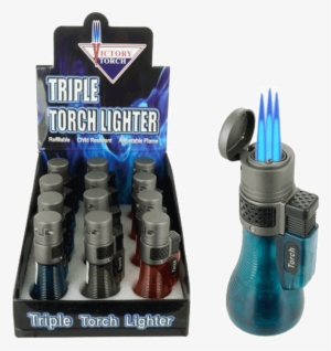 Triple Torch Lighter, Blue Flame - Lighter