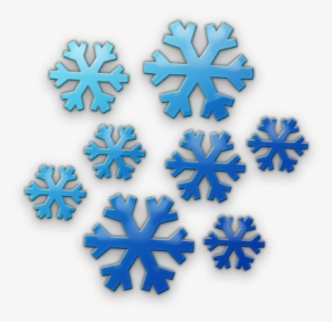 Dark Blue Clipart Snowflake - Snowflake Cluster
