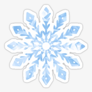 Blue Snowflake Low Poly Style • Also Buy This Artwork - Emblem