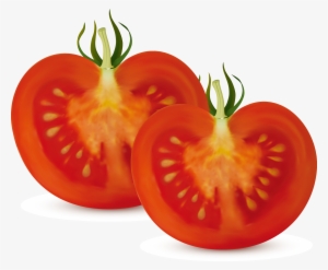 Bush Clipart Vegetable Plant - Tomato Cut In Half