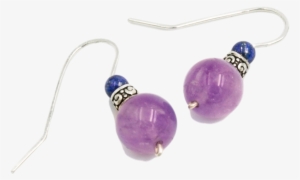 Above The Clouds Amethyst Earrings