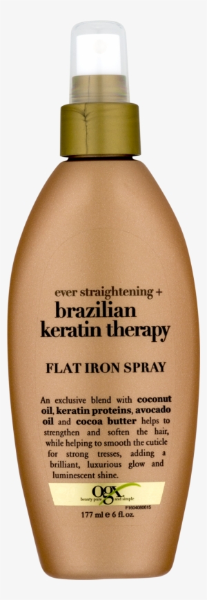 Ogx Flat Iron Spray Ever Straightening Brazilian Keratin - Ogx Brazil Keratin Flat Iron Spray