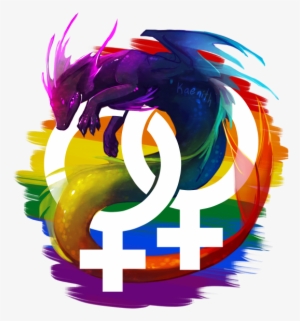 I'm Officially Lesbian - Lesbian Pride Dragon