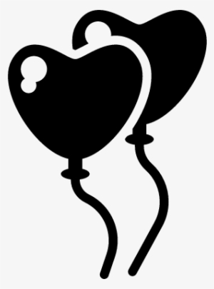 Two Heart Shaped Balloons Vector - Heart