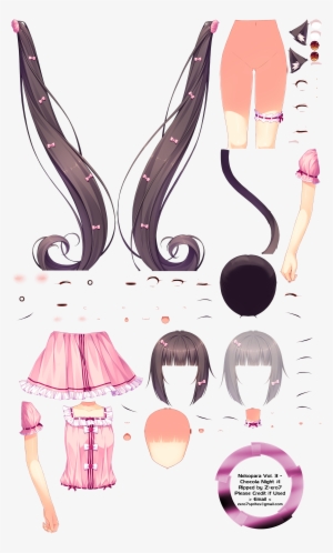 Click For Full Sized Image Chocola Night - Nekopara Vol 1 Sprites