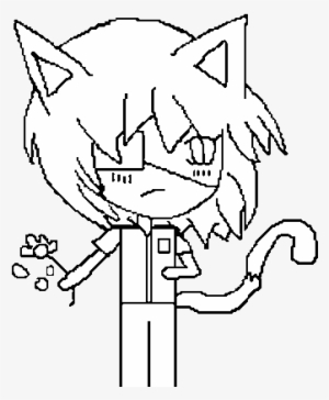 Dibujo De Chico Neko Para Colorear - Chico Neko Dibujo