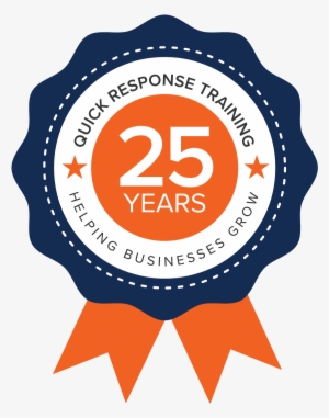 Quick Response Training 25th Anniversary Ribbon - Circle