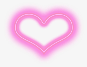 Neon Heart Pink Aesthetic Kawaii Hearts - Neon Hearts Transparent ...