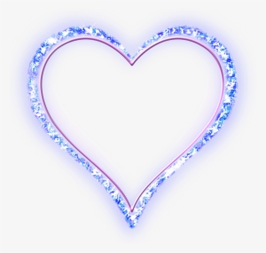 Heart Design Texture Diamond Jewel Glow Blue Neon Beaut - N Letter Dp For Whatsapp