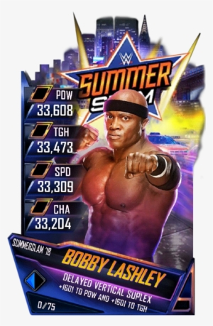 Supercard Bobbylashley S4 20 Goliath - Wwe Supercard Summerslam 18