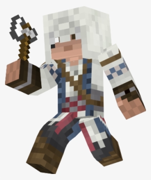 Assassins Creed Iv 4 Black Flag Edward Kenway Figurine - Minecraft