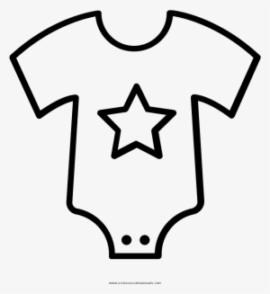 Baby Clothes Coloring Page - Blank T Shirt Coloring Page