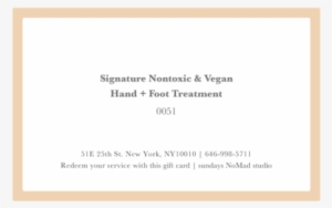 Service Gift Card - Gift Card