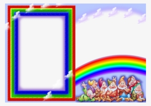 Rainbow Frame Wallpapers Hd - White And The Seven Dwarfs