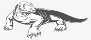 Komodo Dragon Black And White