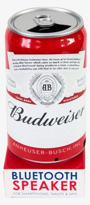 Budweiser Can Speaker Red - Budweiser Bluetooth Beer Can Speaker Red