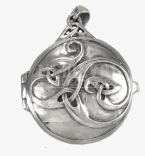 Sterling Silver Celtic Knotwork Swirl Locket