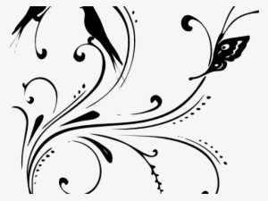 Curly Clipart Silver Swirl - Black Swirls Png