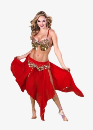 Belly Dancer Halloween Costume, Red Costume, Belly - Belly Dancer Halloween Costume