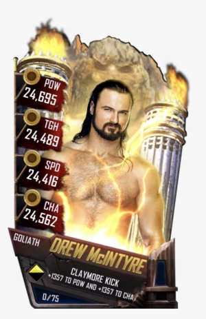 Supercard Drewmcintyre S3 15 Summerslam17 Ringdom Supercard - Wwe Supercard Goliath Cards