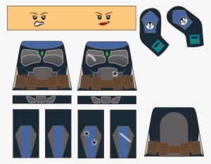 Mandalorian - Bo Katan - Lego Star Wars Minifigure Decals