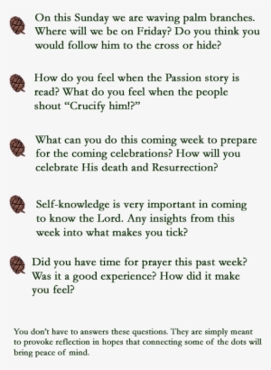 Lords Day Questions For April 9th - August 12