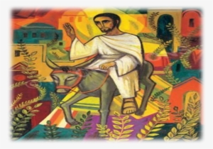 On Sunday We Celebrated Palm Sunday - Painting