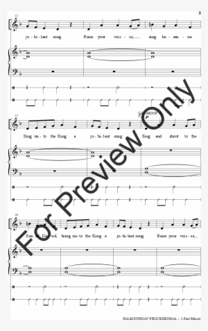 Palm Sunday Processional Thumbnail - Revelation Song Satb Sheet