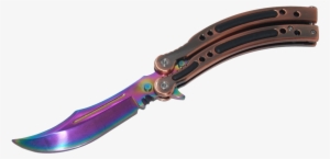 Butterfly Knife Fade Real Life - Fade Kunai Png