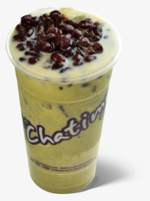 Matcha Red Bean Milk Tea - Red Bean Matcha Latte