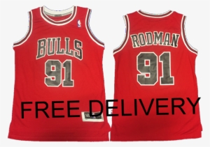 Budget Red Chicago Bulls Dennis Rodman - Signed Dennis Rodman Jersey - Jsa Coa