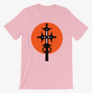 Black Cross Red Orange Circle Unisex T-shirt Ethiopian