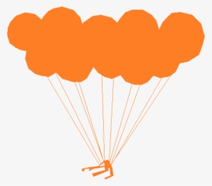 Big Image - Balloons Orange Png