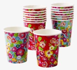 Rose Paper Cups Assorted Set8 - Tableware