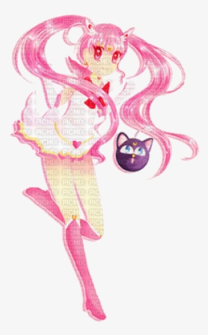 Sailor Moon Crystal Chibi Moon Chibiusa Black Lady - Illustration