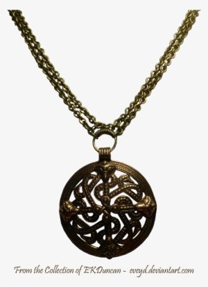 Vintage Viking Shield Necklace By Eveyd - Viking Necklace Png