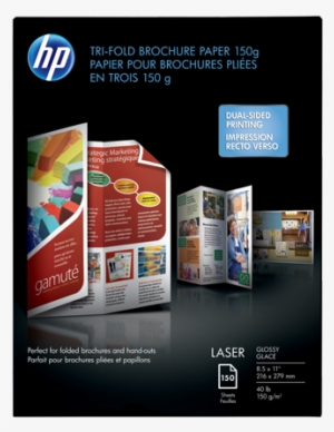 Hp Laser Glossy Tri Fold Brochure Paper 150 Gsm 150 - Hp Matte Presentation Paper