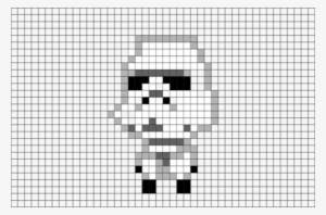 Tiny Death Star Storm Trooper - Cross-stitch
